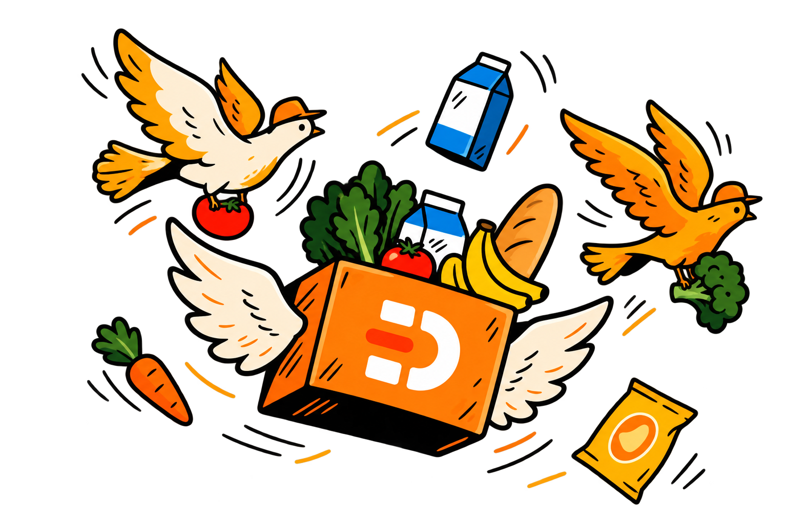 DASHIT Flying Grocery Delivery Box